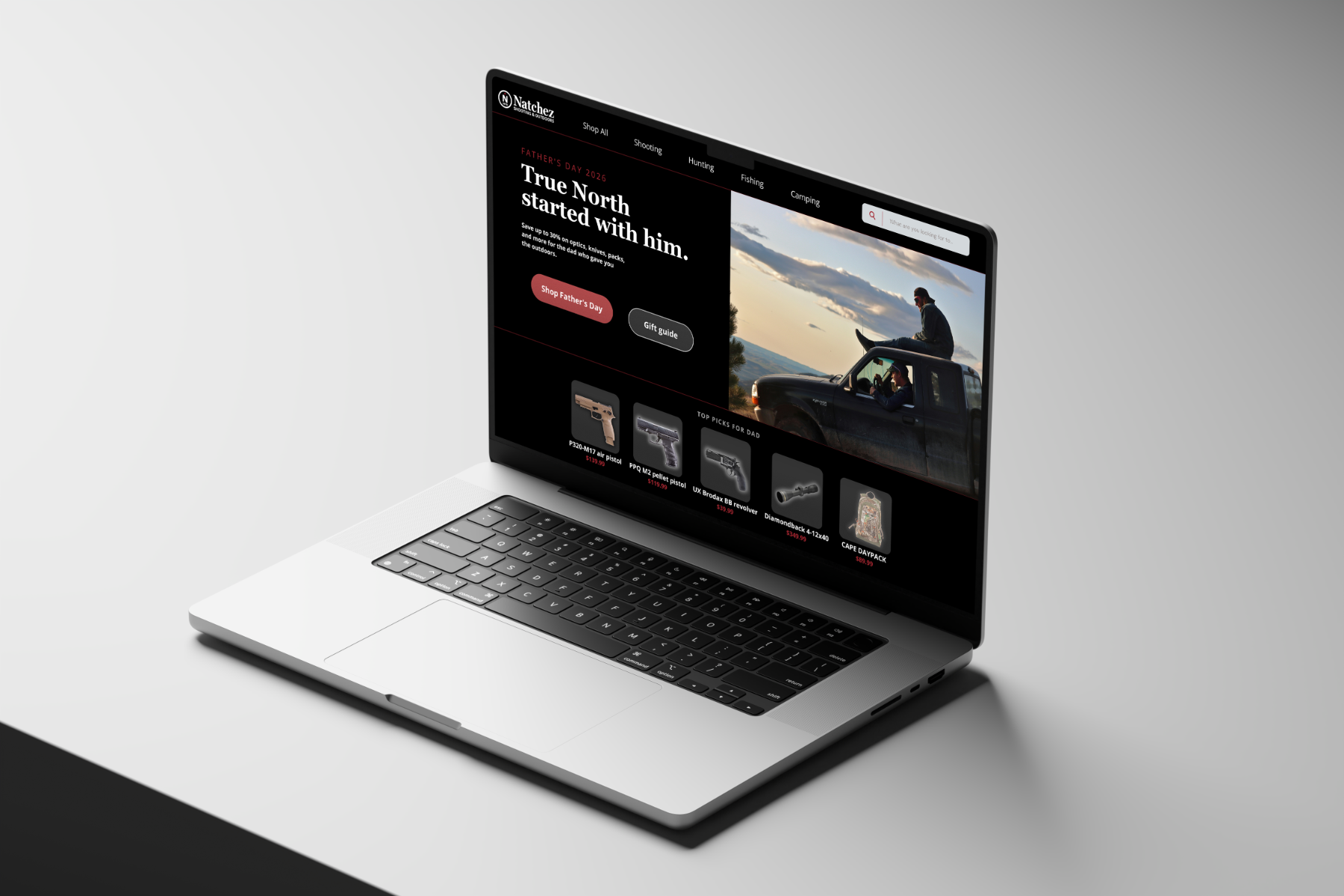 Website on MacBook Pro